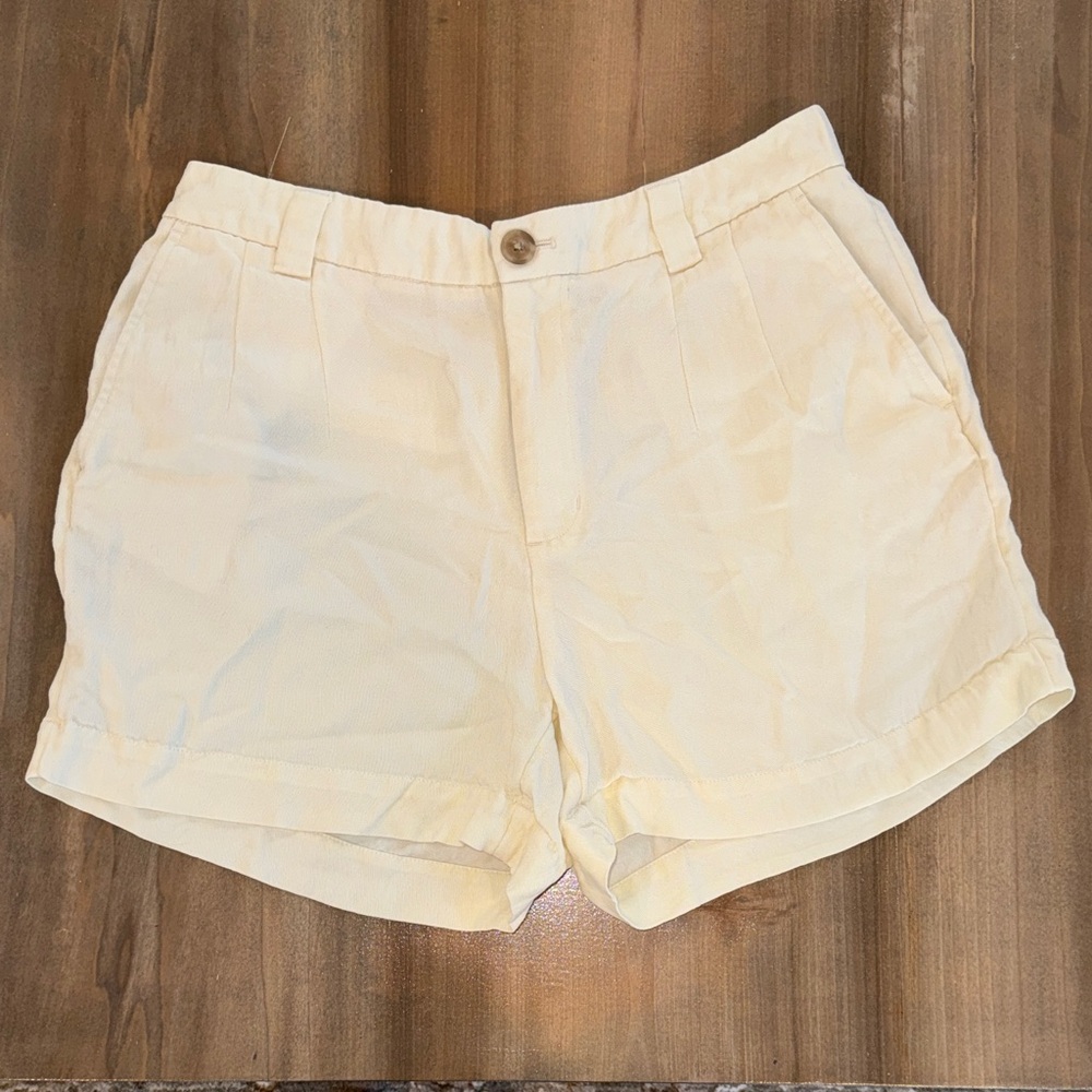 Cream High Waisted Shorts A New Day Neutral Casual Summer Basic Shorts Women